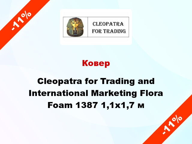 Ковер Cleopatra for Trading and International Marketing Flora Foam 1387 1,1x1,7 м