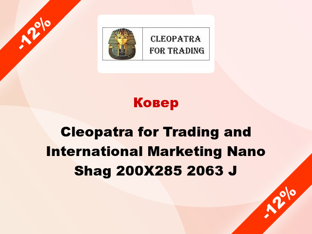 Ковер Cleopatra for Trading and International Marketing Nano Shag 200X285 2063 J