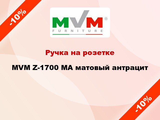 Ручка на розетке MVM Z-1700 MA матовый антрацит