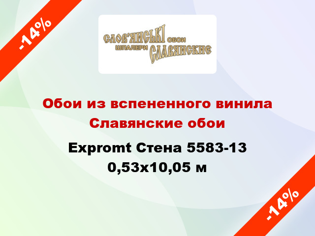 Обои из вспененного винила Славянские обои Expromt Стена 5583-13 0,53x10,05 м